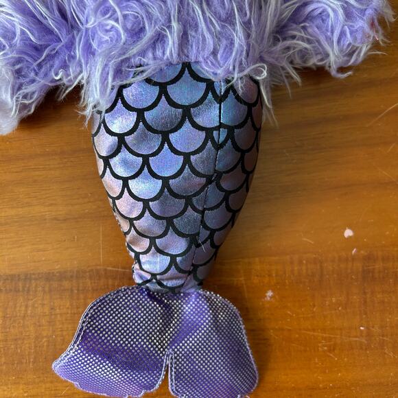 Little Live Scruff a Luvs Purple Shimmer Mermaid Puppy Dog Plush 12” Toy Moose - Picture 6 of 8